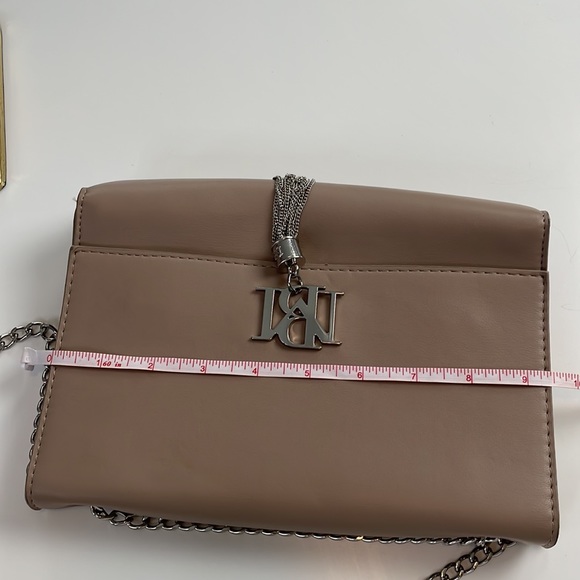 Badgley Mischka Metal Fringe Crossbody with Convertable Single-to-Double Strap - Picture 17 of 17